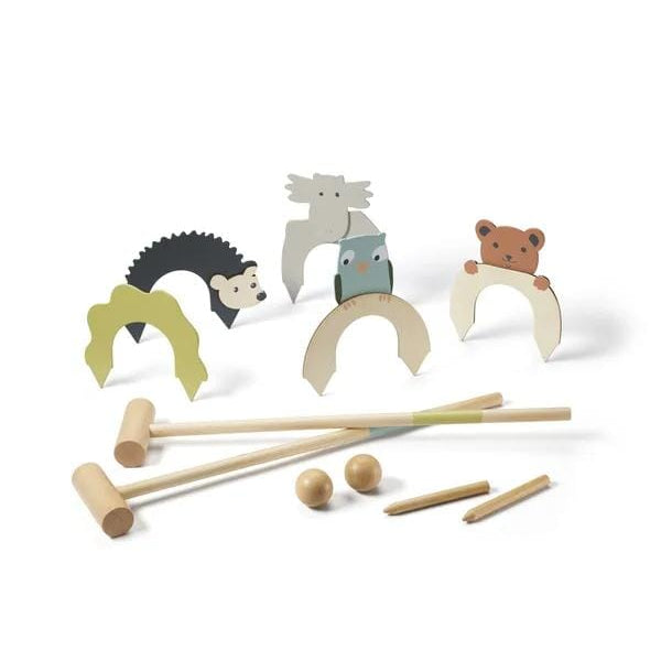 Houten croquet set