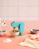 Houten mixer Blauw