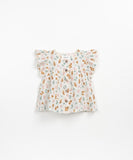 Gewebte Tunika mit Korallenprint – Fiber – Play Up