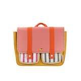 Schooltas - Wonders Coral Pink + Submarine yellow - Sticky Lemon