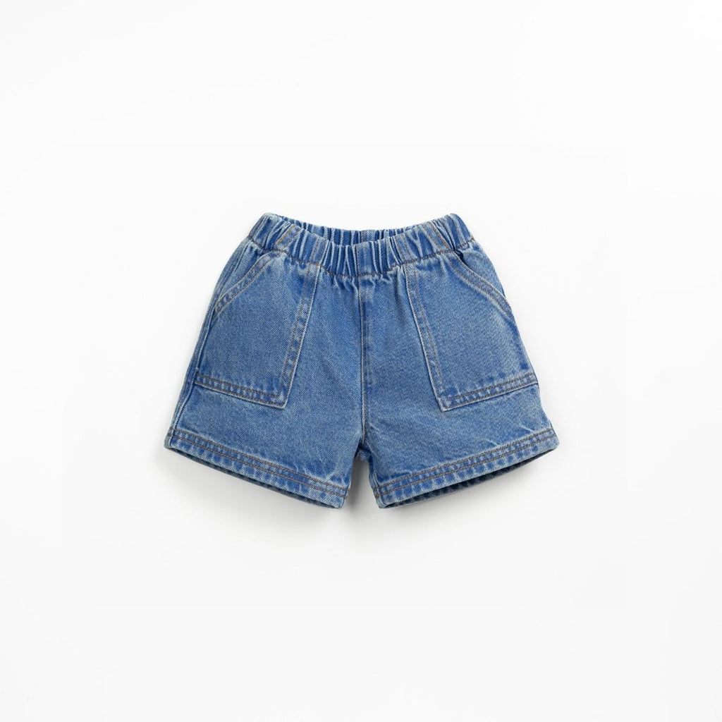 Jeansshort - Medium blue denim