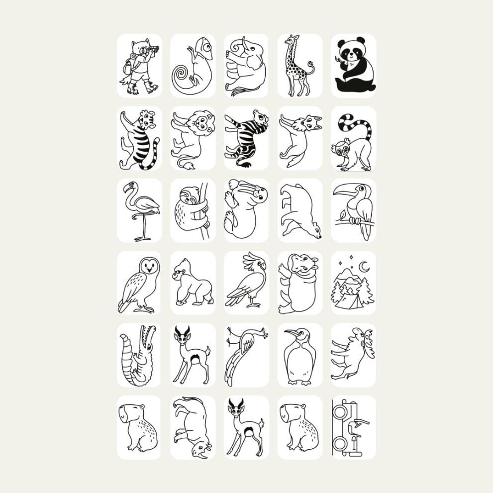 Refill voor Kidydraw Mini tekentablet - Once Upon a Time & Animals