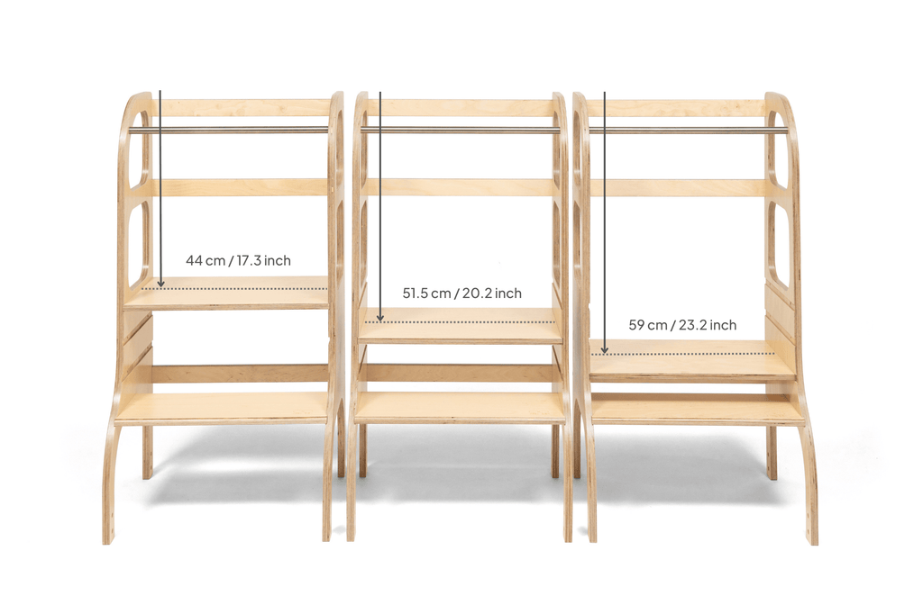 Verstellbarer Lernturm Step up! - Weiß - Ette Tete