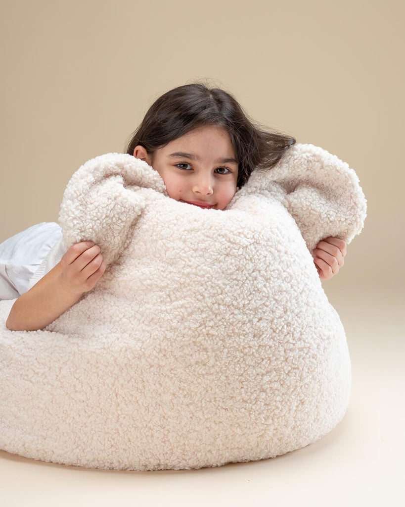 Bear Beanbag - Cream White