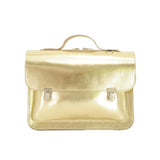 Lederen kleutertas - Gold