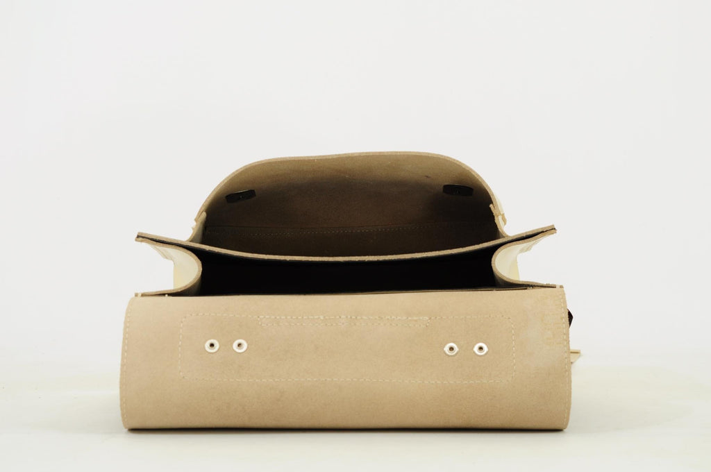 Lederen kleutertas - Gold