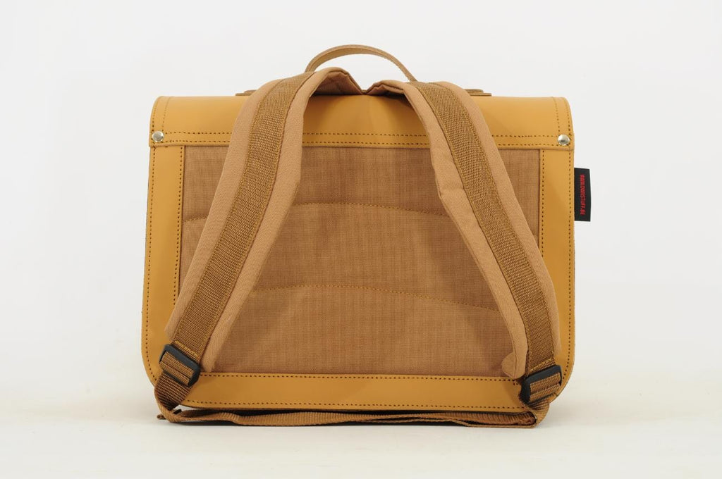 Lederen schooltas met gespen - Dune