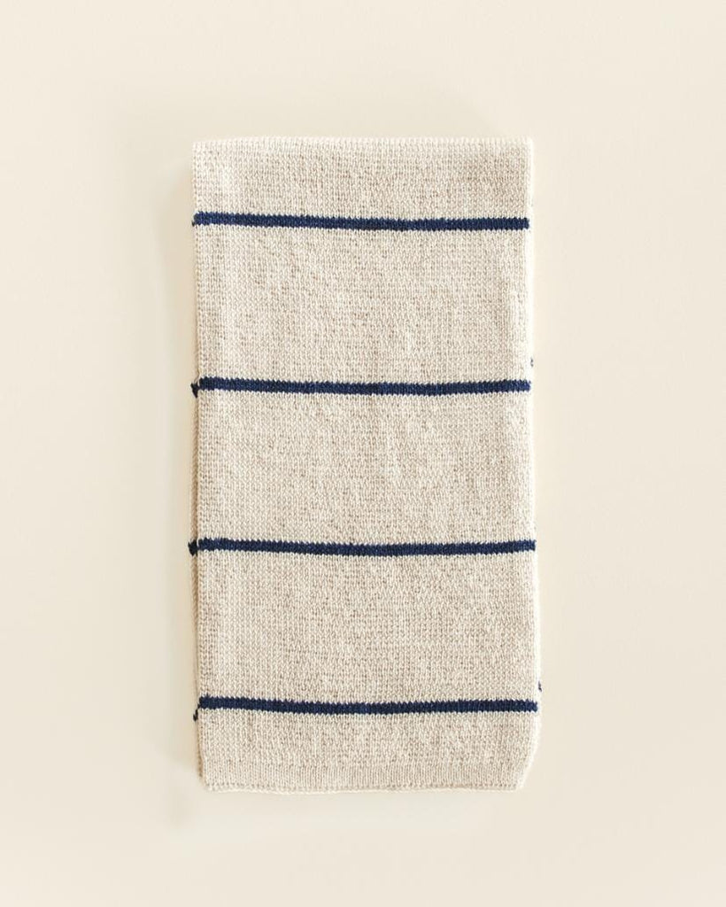 Sjaal Igor - Cream + Blue