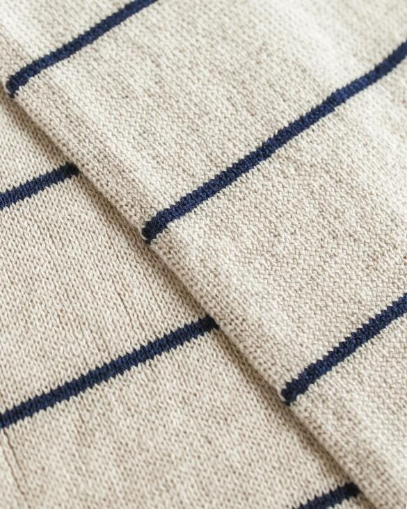 Sjaal Igor - Cream + Blue