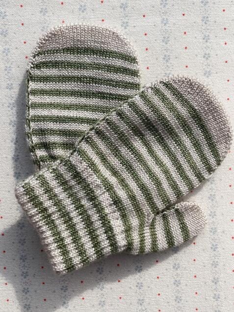 Filla wanten - Lemon/Stripe