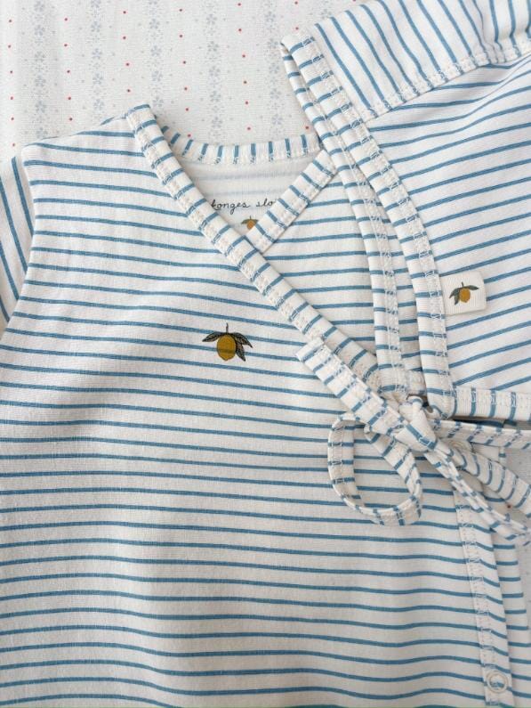 Body met lange mouwen - Stripe bluie