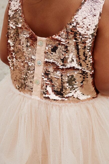 Minnu jurk - Gold Blush