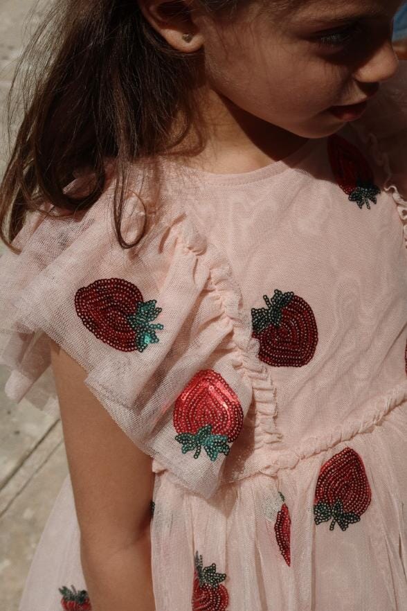 Yvonne jurk - Strawberry