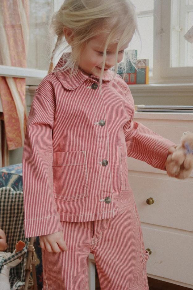 Luc broek - Milk rouge stripe