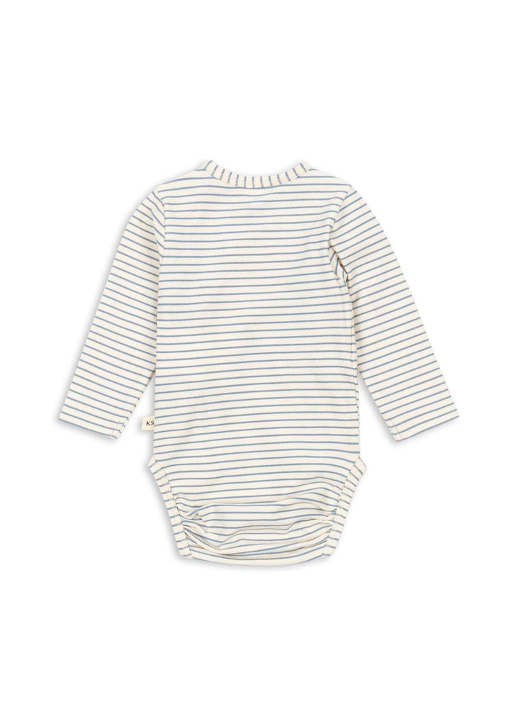 Body met lange mouwen - Stripe bluie