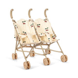 Twin doll stroller - Ma grande cerise