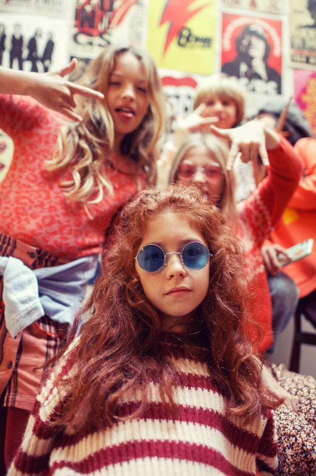 Trui - Bordeaux & Light pink stripes