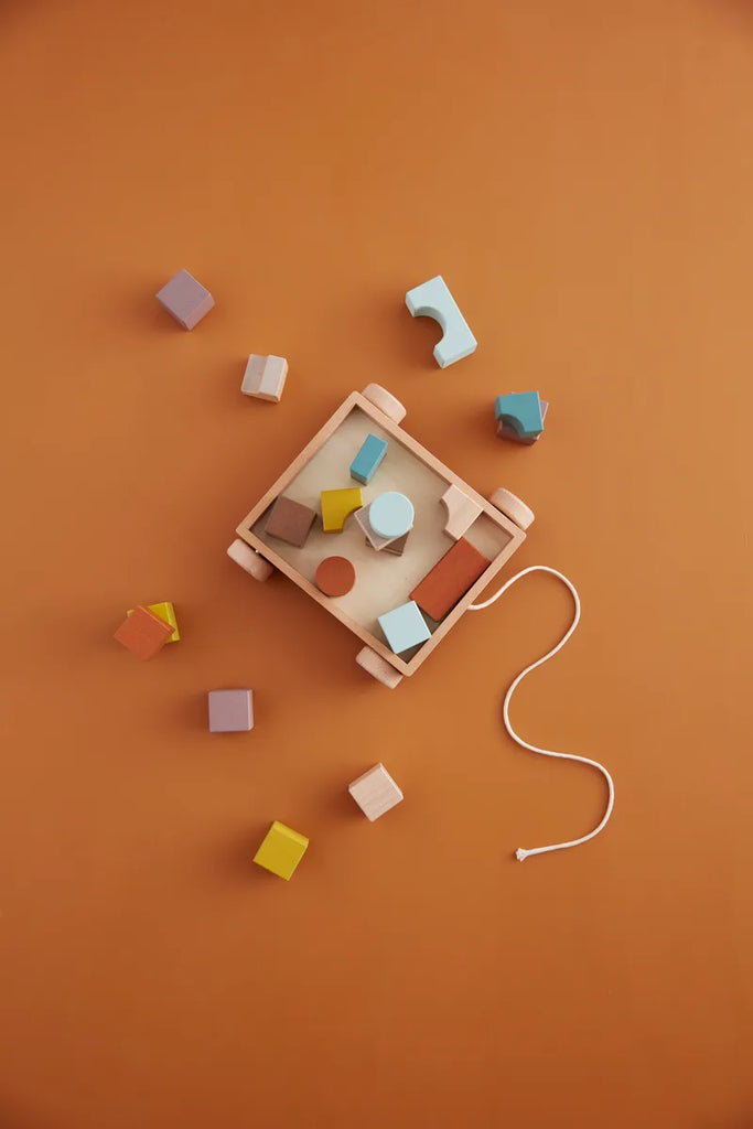 Wagentje met blokken