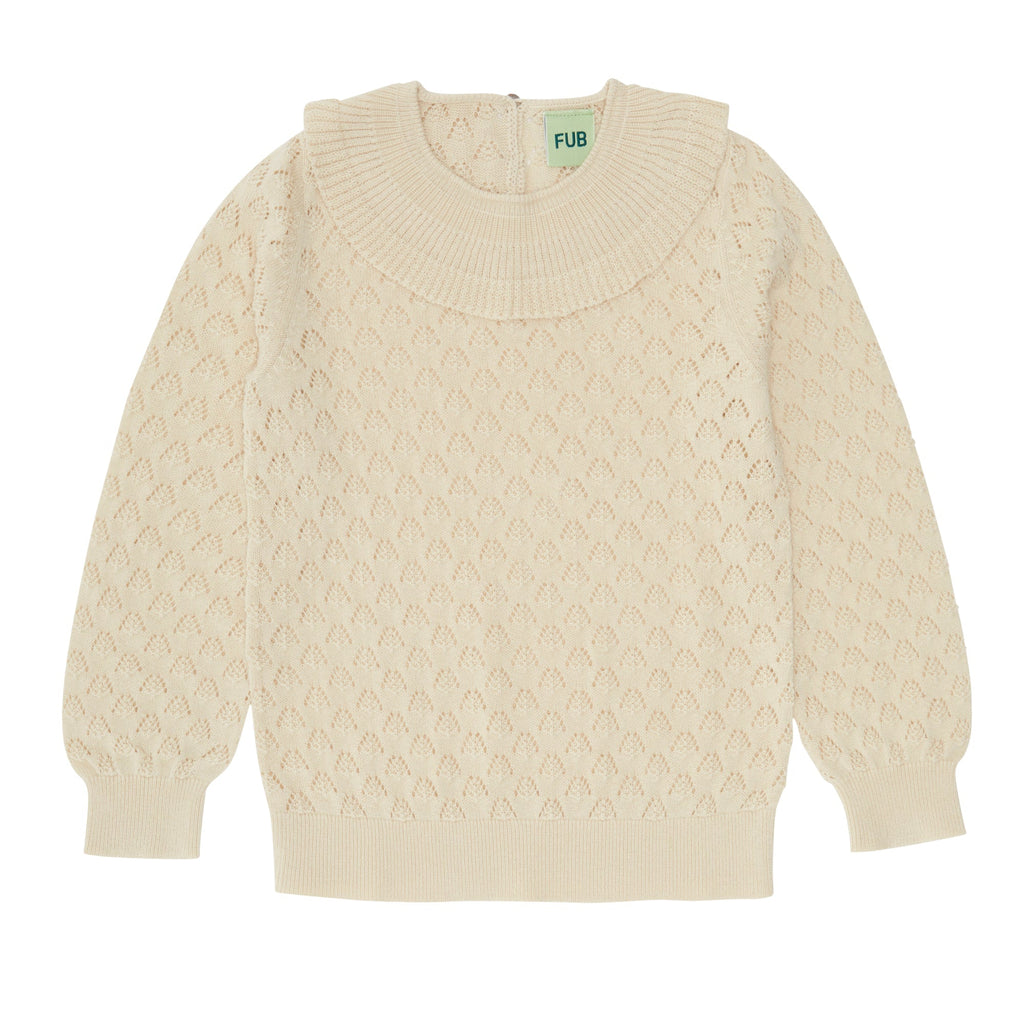 Pointelle Blouse - ecru - FUB