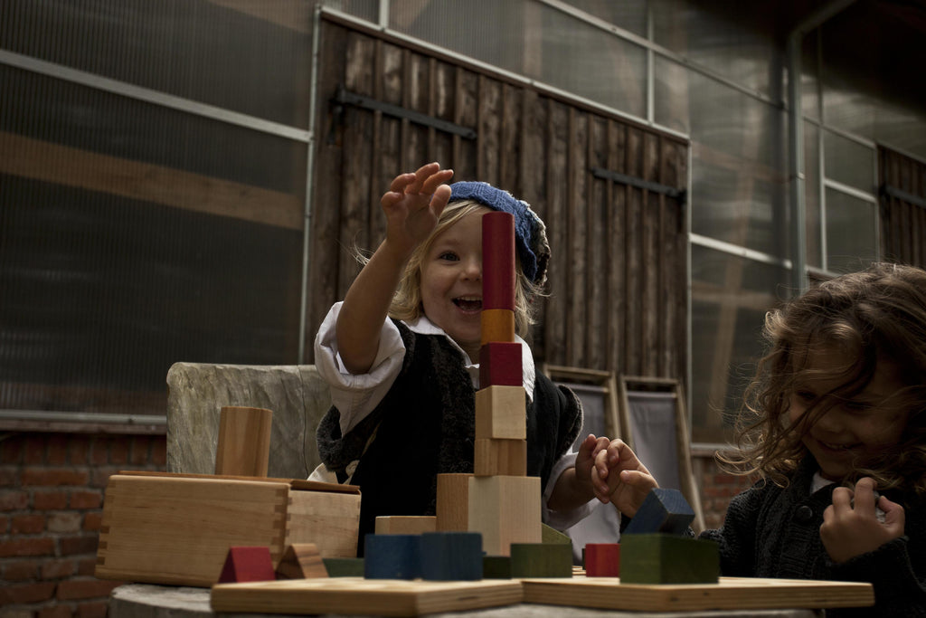 Wooden Story - Houten vormenpuzzel box - Natural