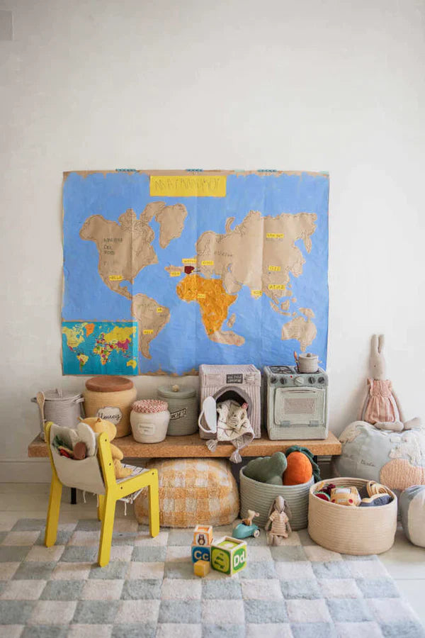 Wasbaar tapijt - Tiles Blue Sage - Lorena Canals