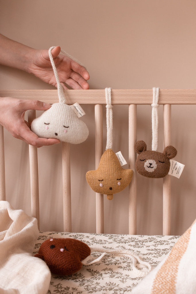 Main Sauvage - Babygym speeltje leaf - Sienna