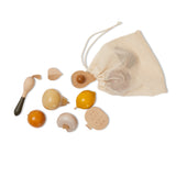 Konges Slojd - Houten groenten en fruit met zakje