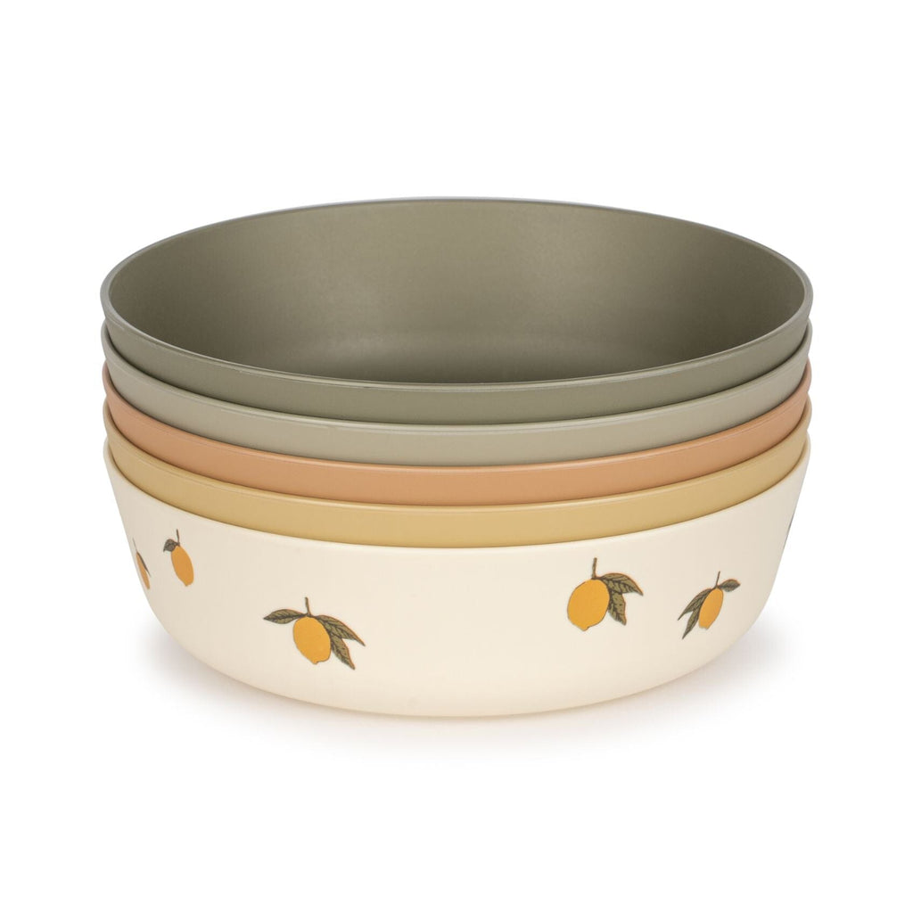 5-pack kommetjes - Lemon Mix - Konges Slojd