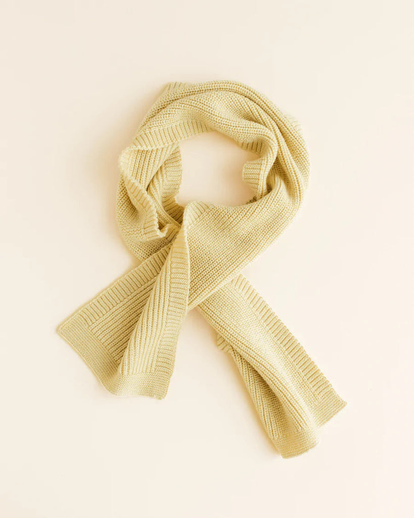 sjaal gustave - light yellow - hvid