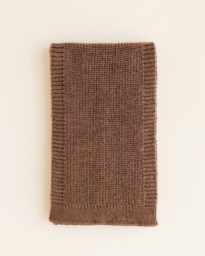 Schal Gustave - Mokka - Hvid