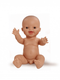 Paola Reina - Babypop jongetje Gordi ongekleed - Wit en bruine ogen