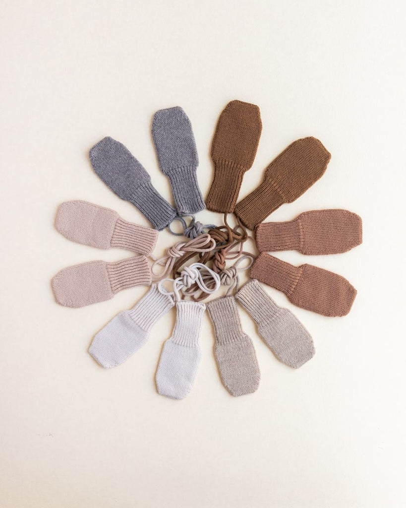 Mittens Fiza - Fäustlinge Apricot - Hvid