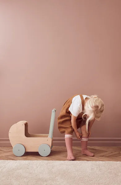 Puppenwagen aus Holz - Natural - Kinderkonzept