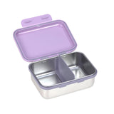 Lunchbox Edelstahl - Little Gang - Herz Lila - Lässig
