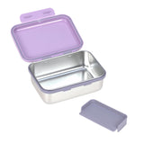 Lunchbox Edelstahl - Little Gang - Herz Lila - Lässig