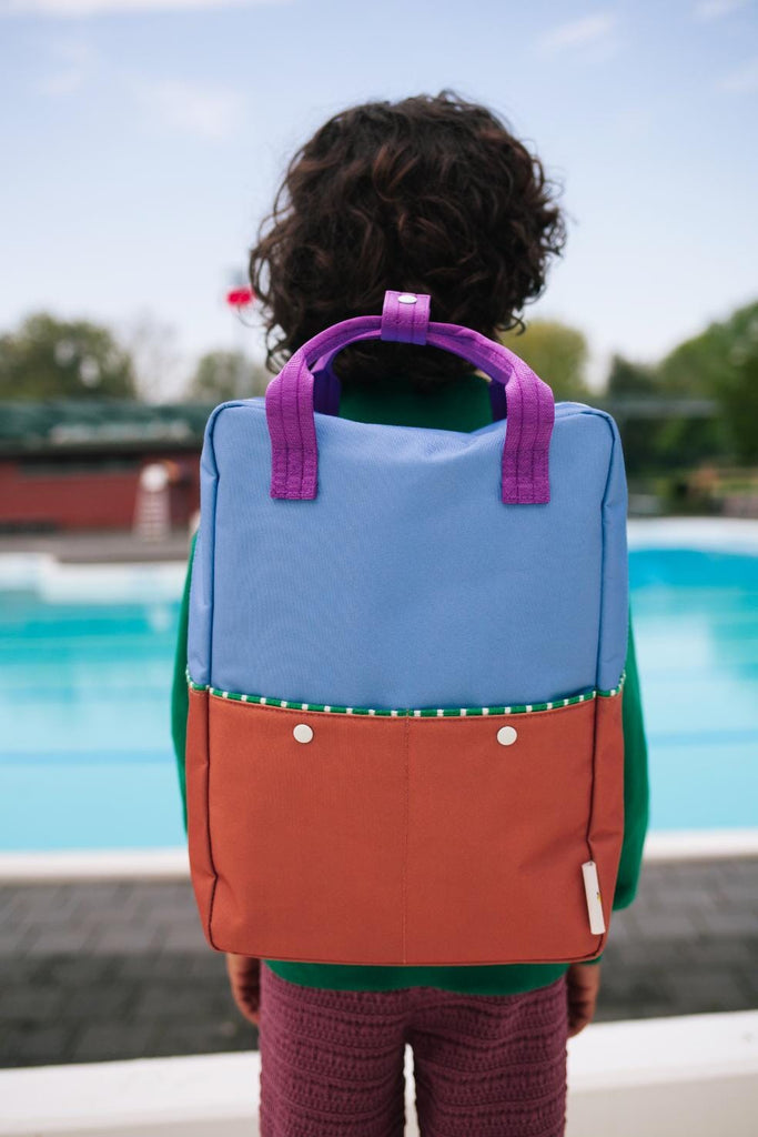 Rugzak large - Better Together Colourblocking Badminton Blue & Leather Ball
