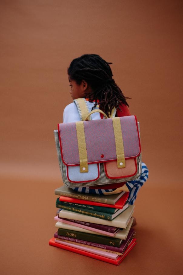 Schooltas - Gingham Midnight - Sticky Lemon