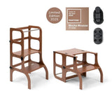 Lernturm aus Holz - Step'n sit - Mocha Mouse mit Schwarz - Ette Tete