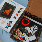 Kidyneon – Leuchtendes Kunstwerk-Set – Tiere – Kidywolf