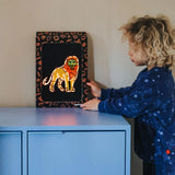 Kidyneon – Leuchtendes Kunstwerk-Set – Tiere – Kidywolf