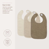 3-Pack Slab klittenband - Natural/Soft Sand/Taupe - Meyco