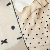 Deken borduur pre-washed hydrofiel badstof - Sweet Heart Soft Sand - Meyco