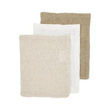 3-pack Hydrofiele doeken pre-washed - Offwhite/Soft Sand/Taupe - Meyco