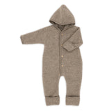 Onesie aus Wolle - Walnut Mélange - Engel Natur