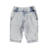 Babyjeansbroek - Washed blue denim