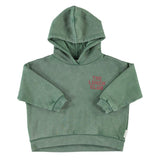 Hoodie - Groen met appel