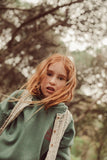 Hoodie - Groen met appel