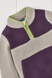 Fleece trui - Amethyst/Grey