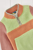 Fleece trui - Pink/Orange/Green