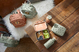 Lunchbox stainless steel - Happy Prints - Light Olive
